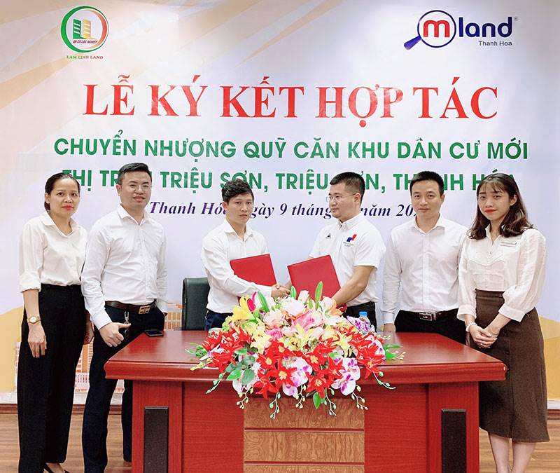 Lễ ký kết hợp tác giữa Lam Linh Land và MLand Thanh Hóa